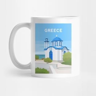 Greece, Greek Island Church Mug